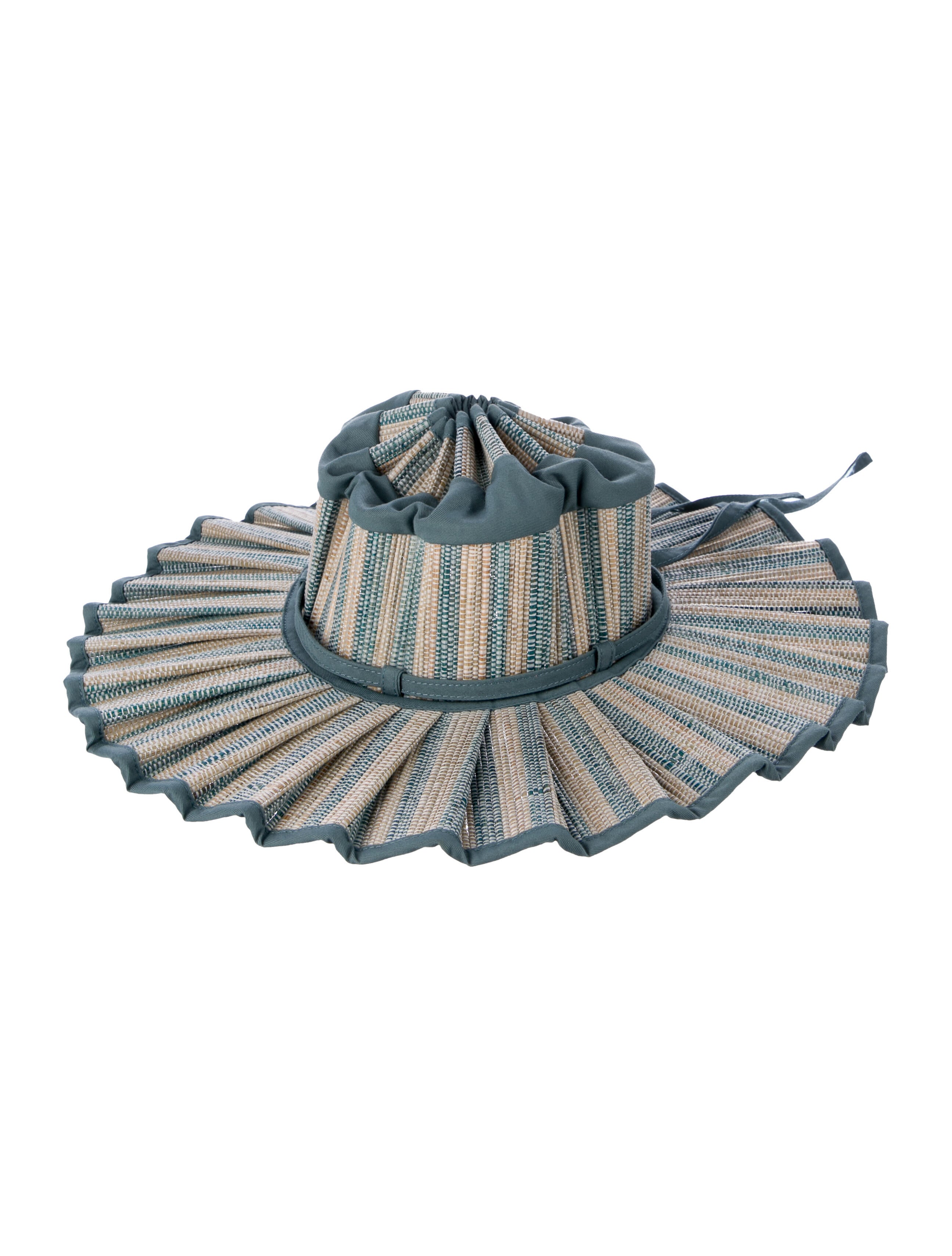Lorna Murray Pattern Pleated Bucket Hat - Green Hats, Accessories