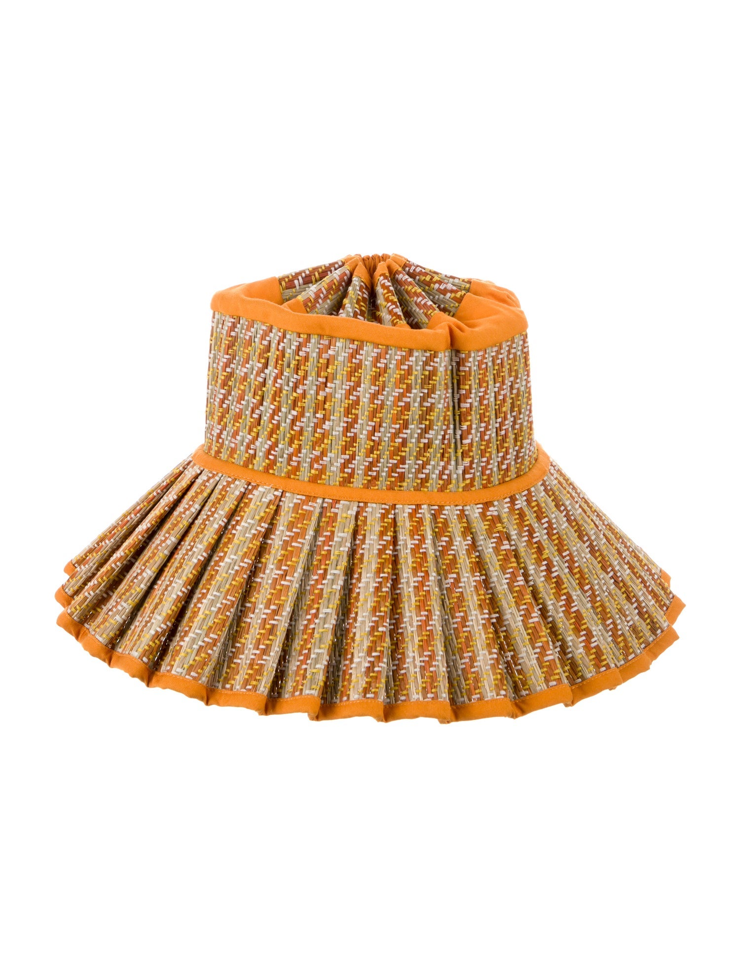 帽子 LORNA MURRAY L Excellent Lorna Murray Hat Straw Folding Ribbon Beige Blue