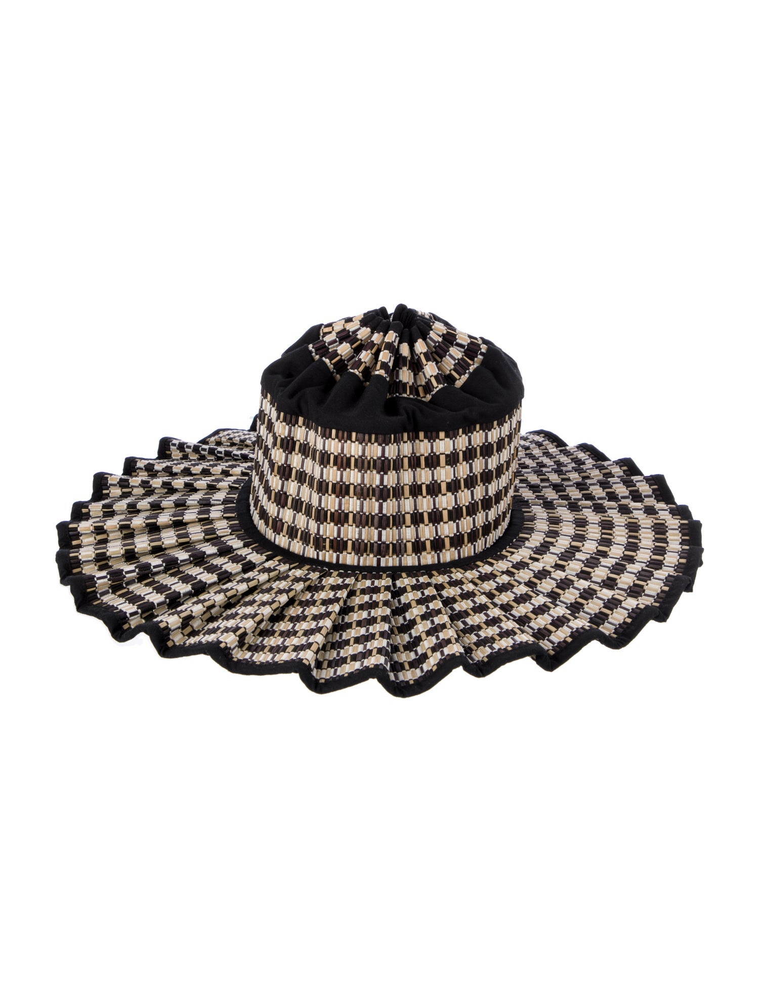 VIP【関税送料無料】希少 Maison Michel Charles Bicolor Hat Hat box, recyclable white short box, Ø 53 cm - Maison Michel