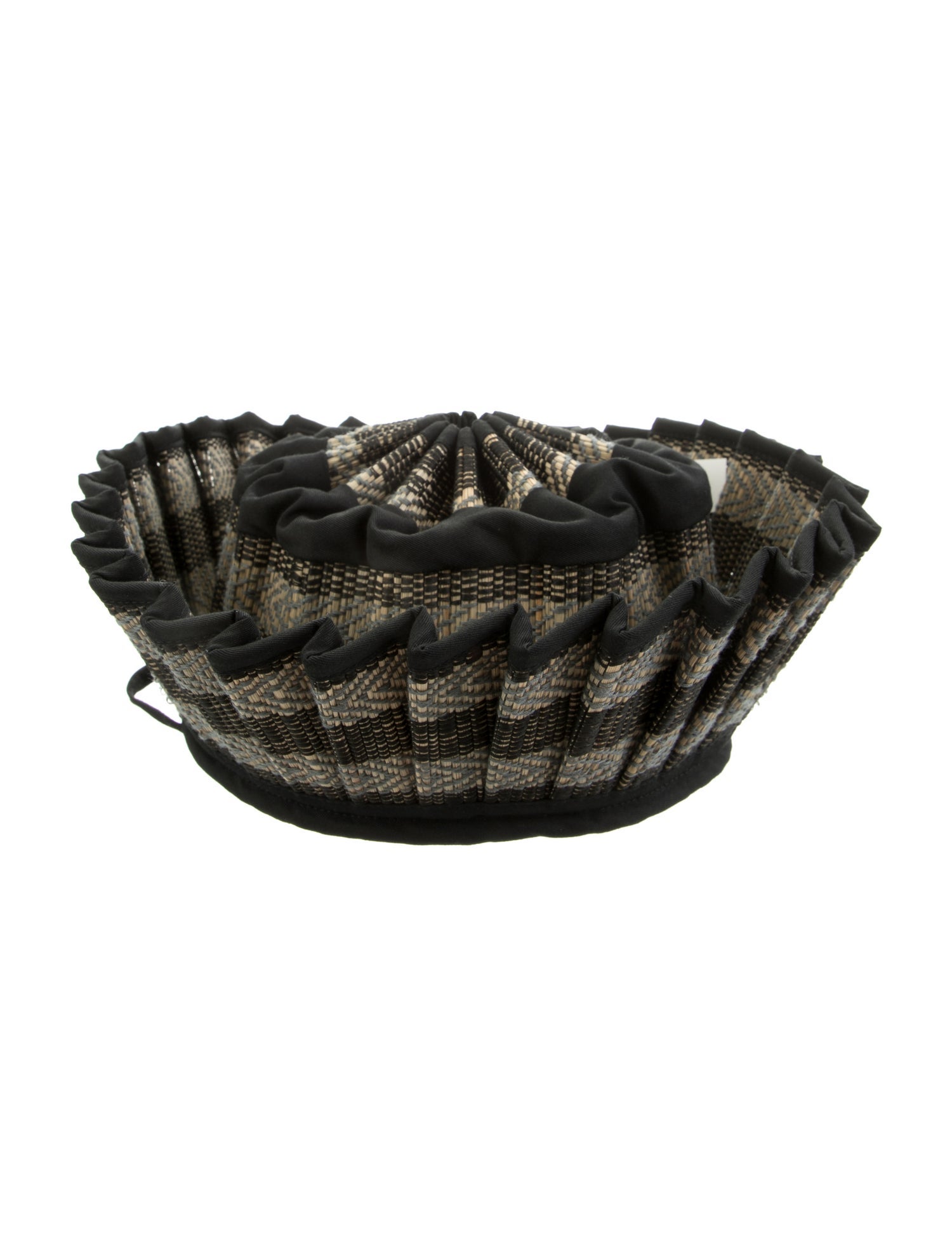 Lorna Murray Pleated Raffia Sun Hat w/Tags