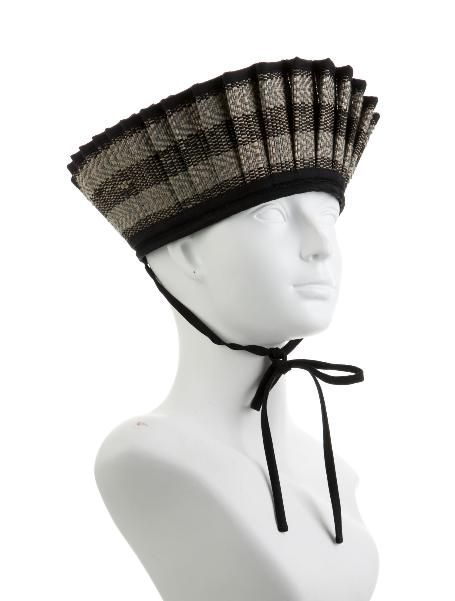 Lorna Murray Pleated Raffia Sun Hat w/Tags