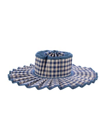 Pre-owned Lorna Murray Patterned Sun Hat In Blue
