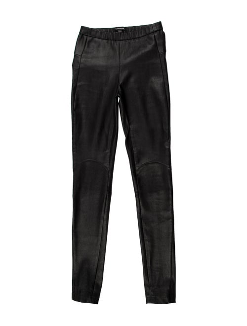 Lamarque Leather Skinny Leg Pants Black
