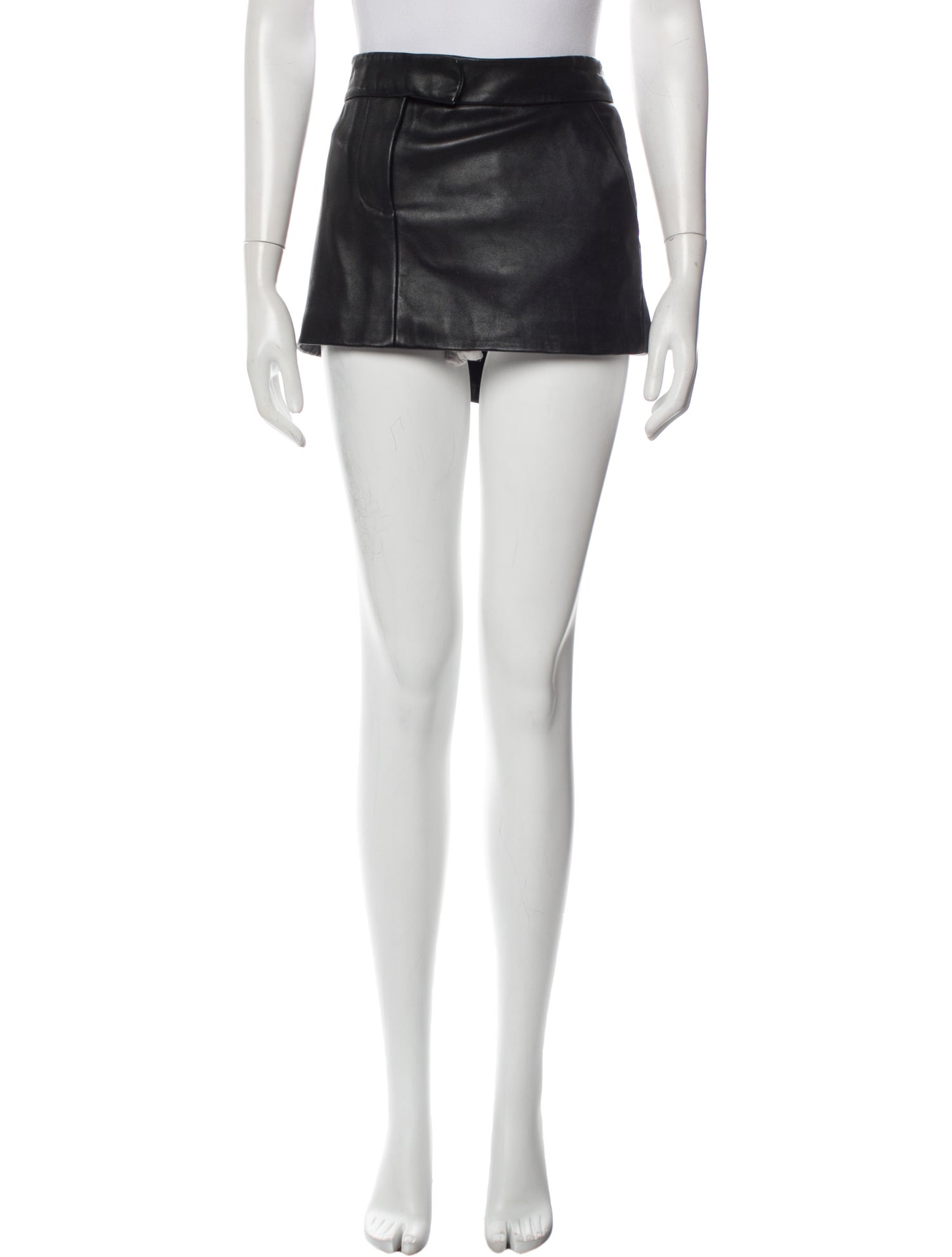 Lamarque Leather Mini Skirt