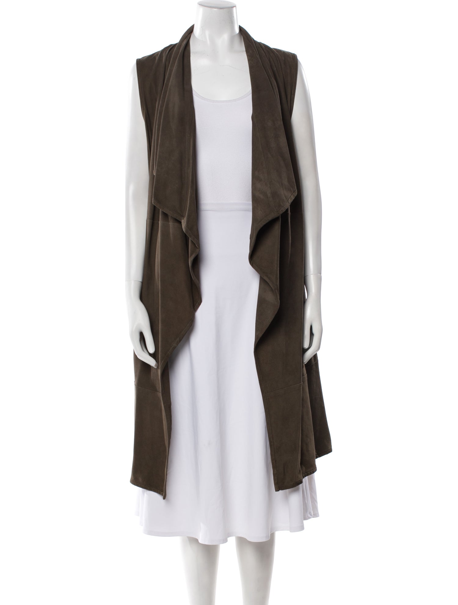 Lamarque Leather Striped Vest