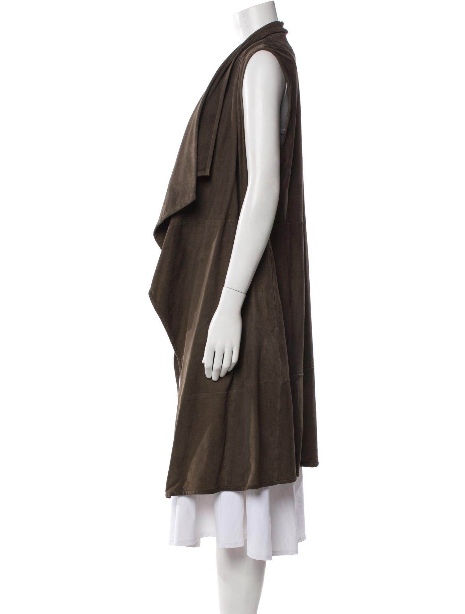 Lamarque Leather Striped Vest