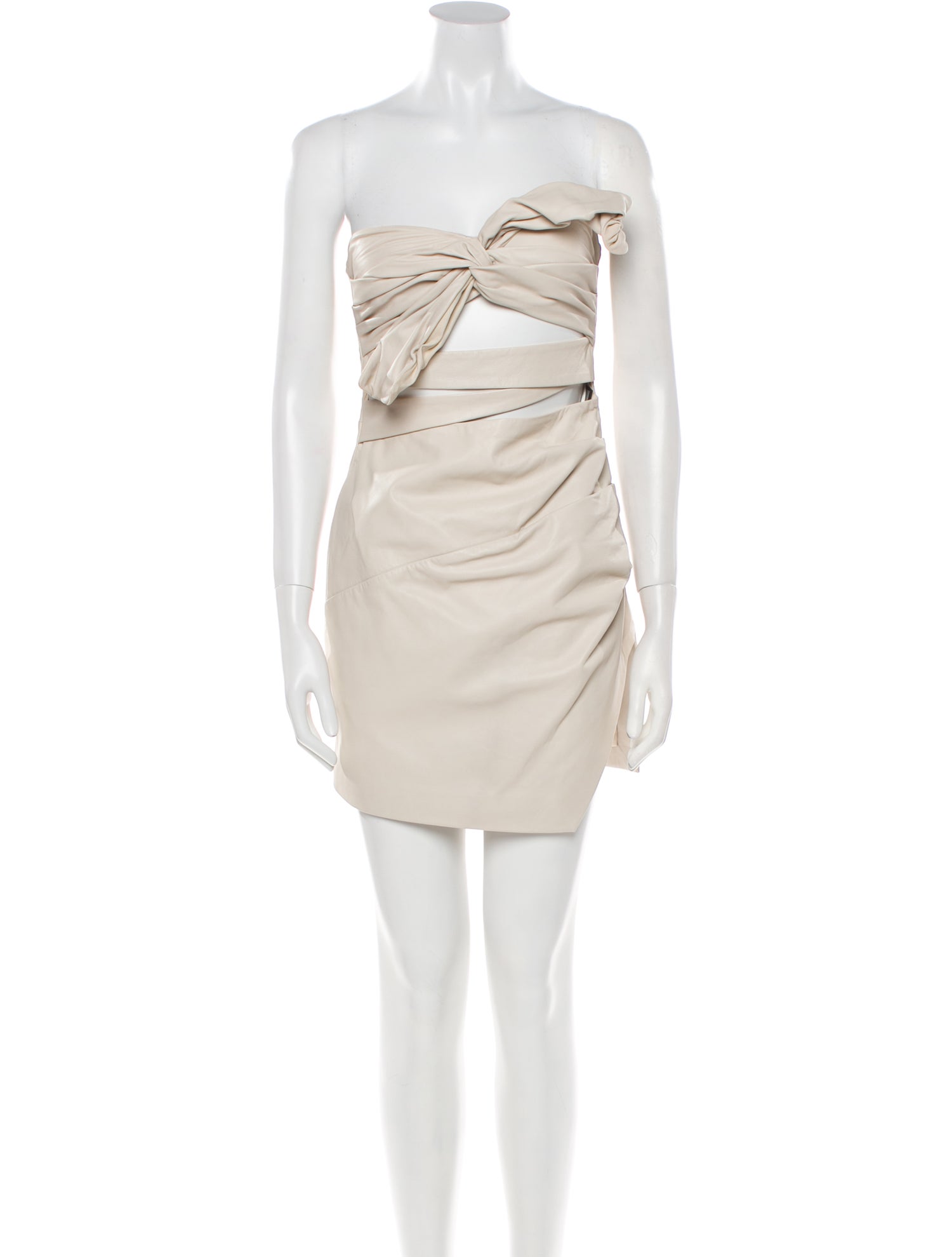 Lamarque Lamb Leather Mini Dress