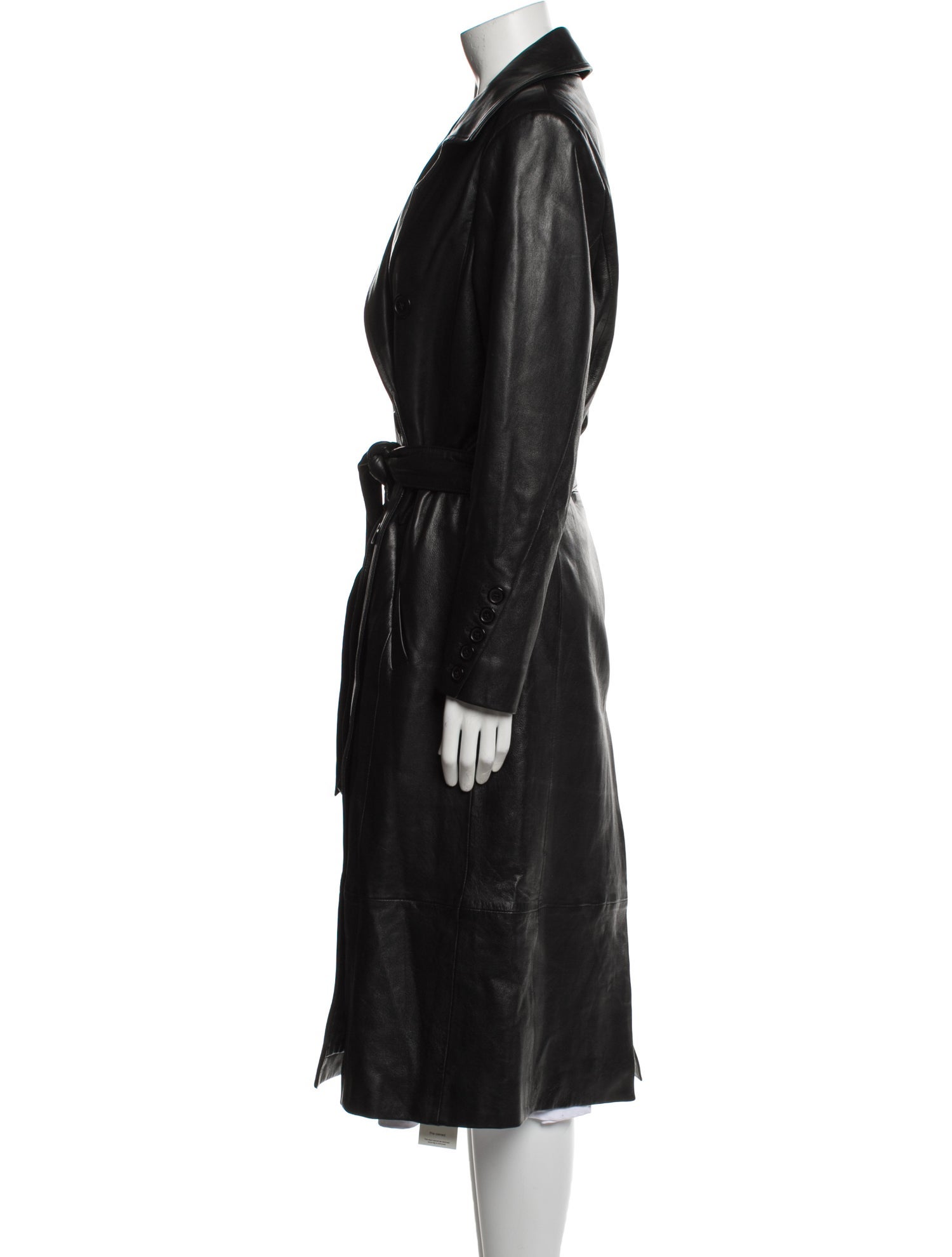 Lamarque Lamb Leather Trench Coat