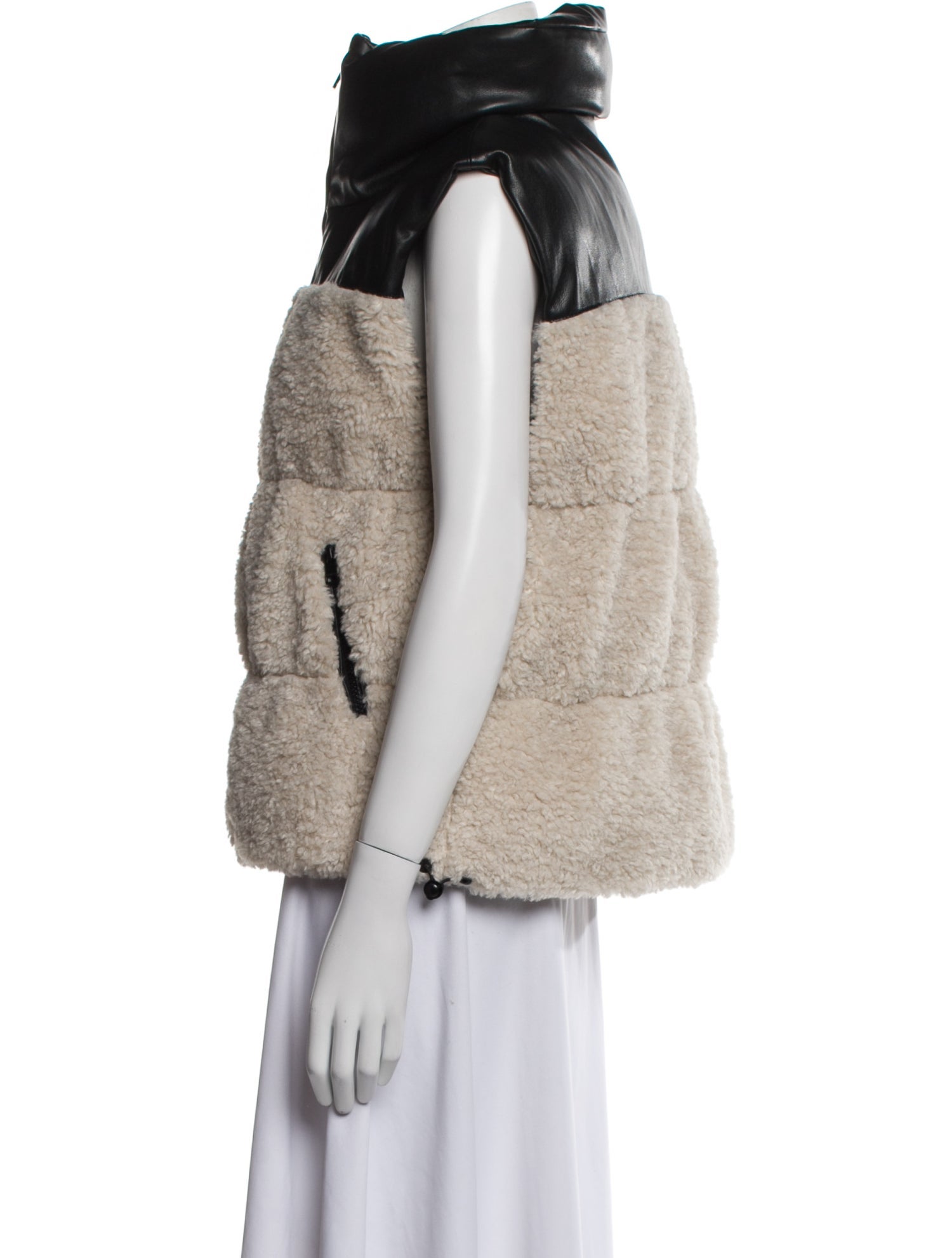 Lamarque Colorblock Pattern Vest