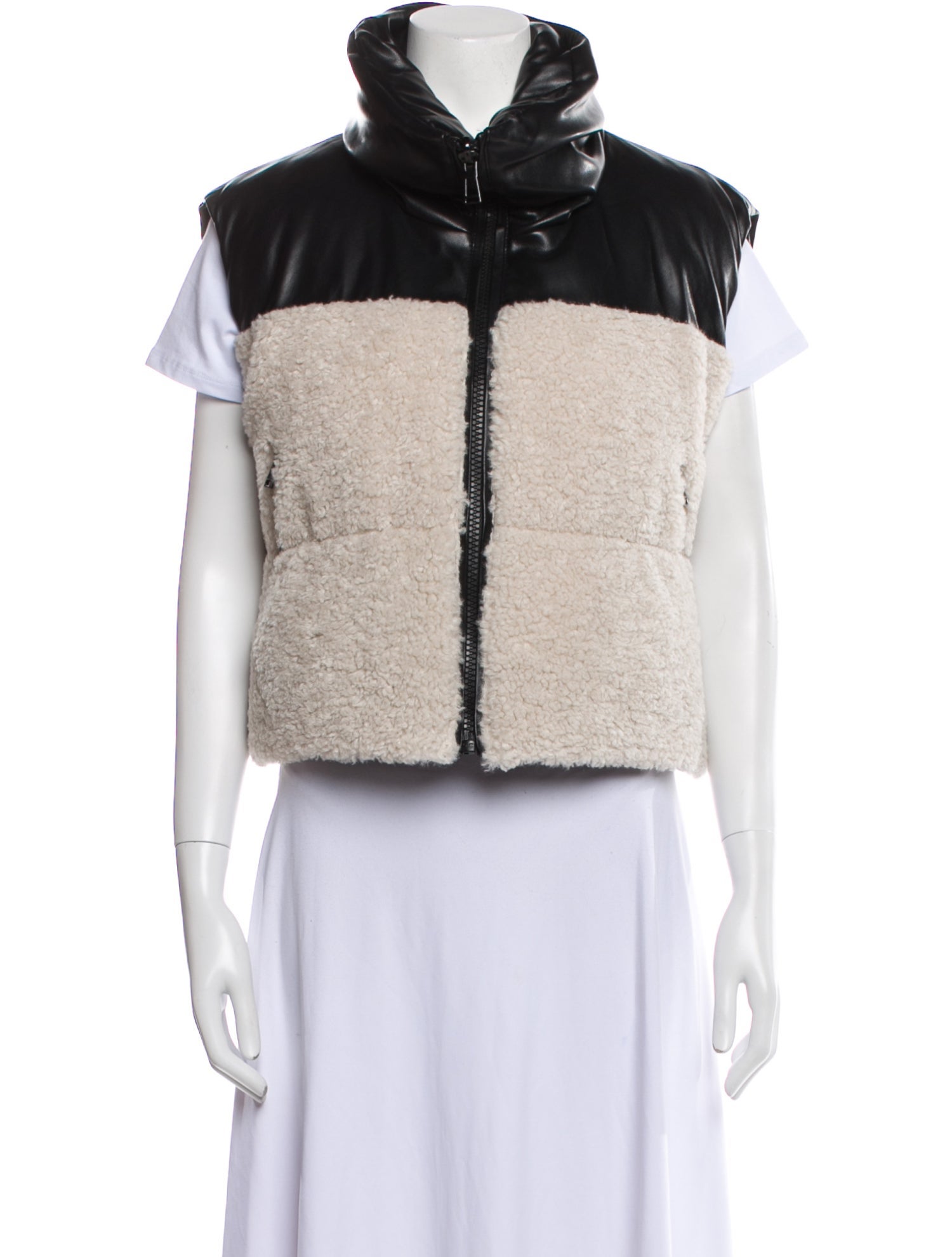 Lamarque Colorblock Pattern Vest