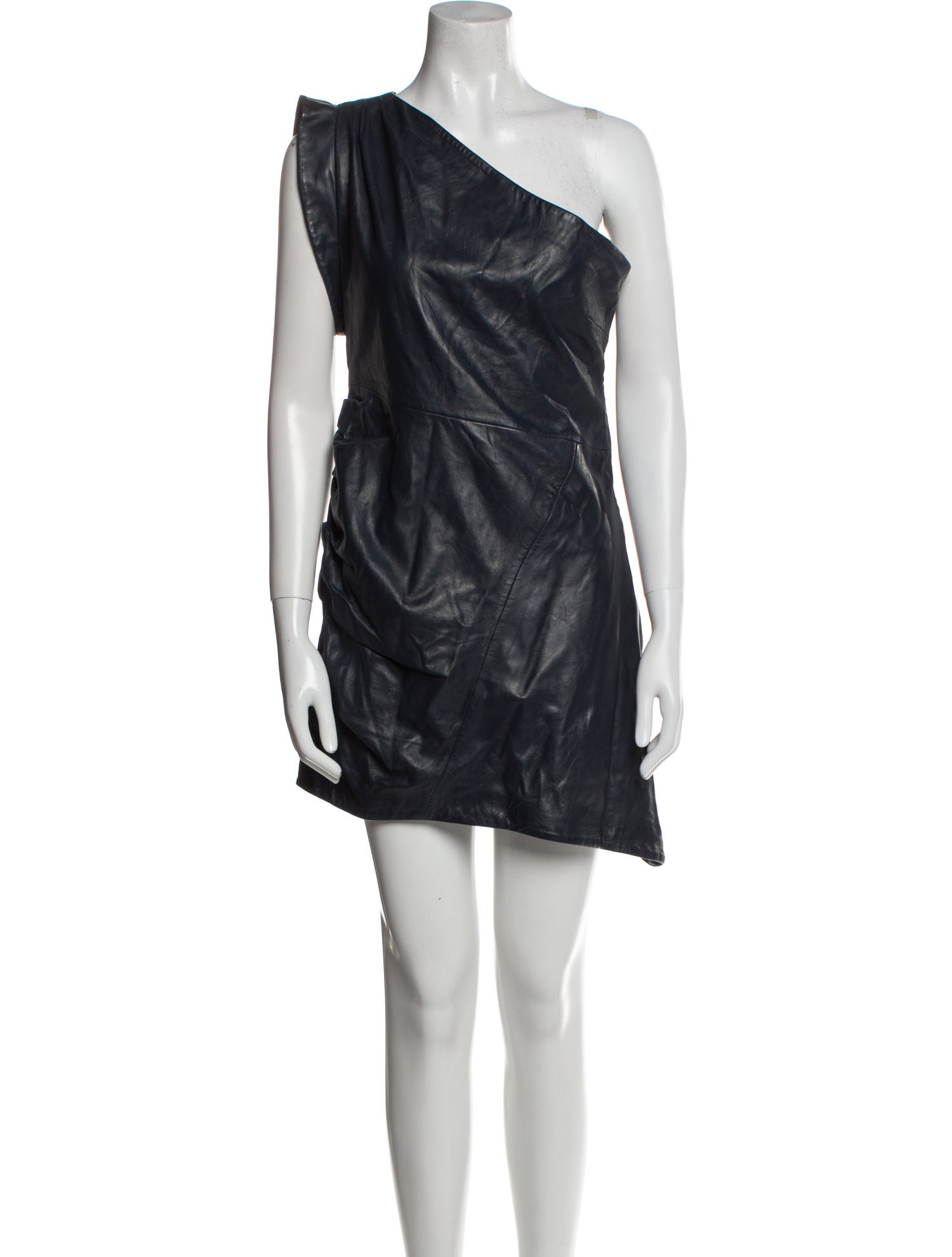 Lamarque Lamb Leather Mini Dress