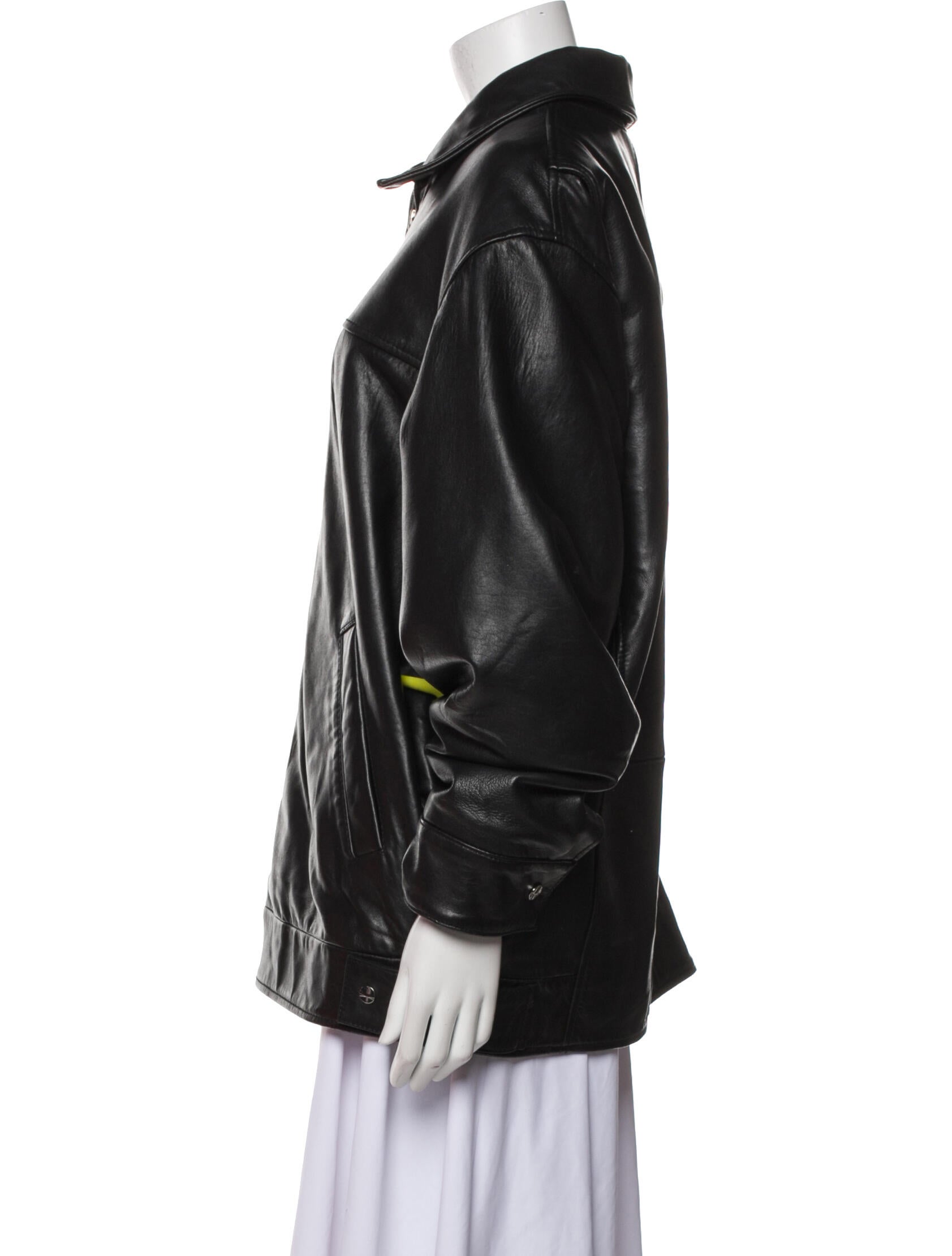 Lamarque Leather Bomber Jacket