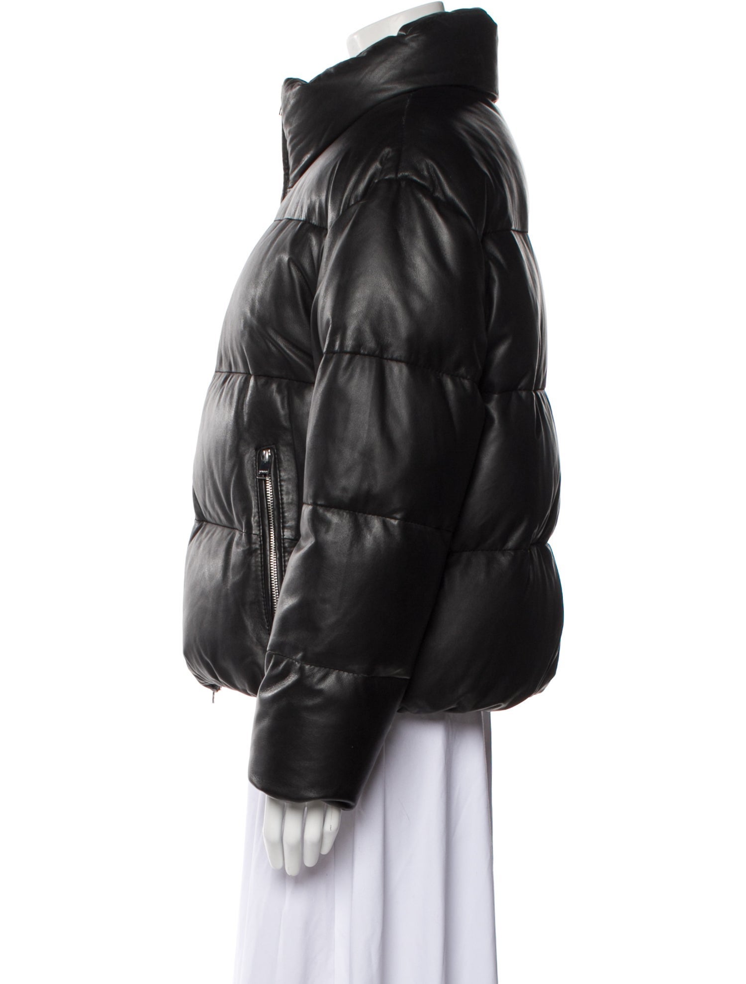 Lamarque Lamb Leather Down Jacket