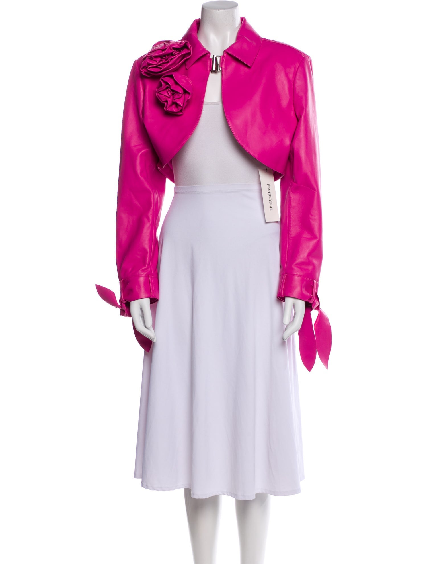 Lamarque Lamb Leather Printed Evening Jacket