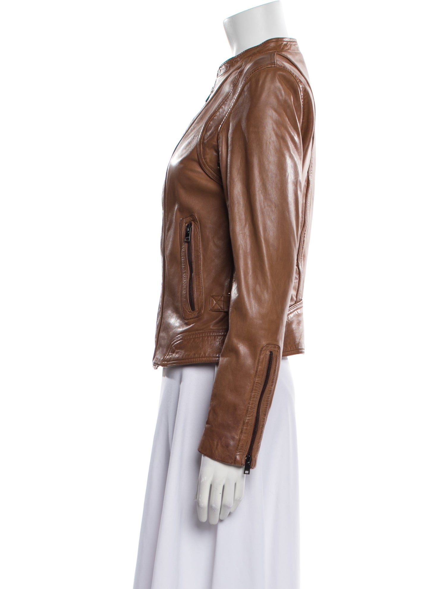 Lamarque Leather Biker Jacket w/ Tags
