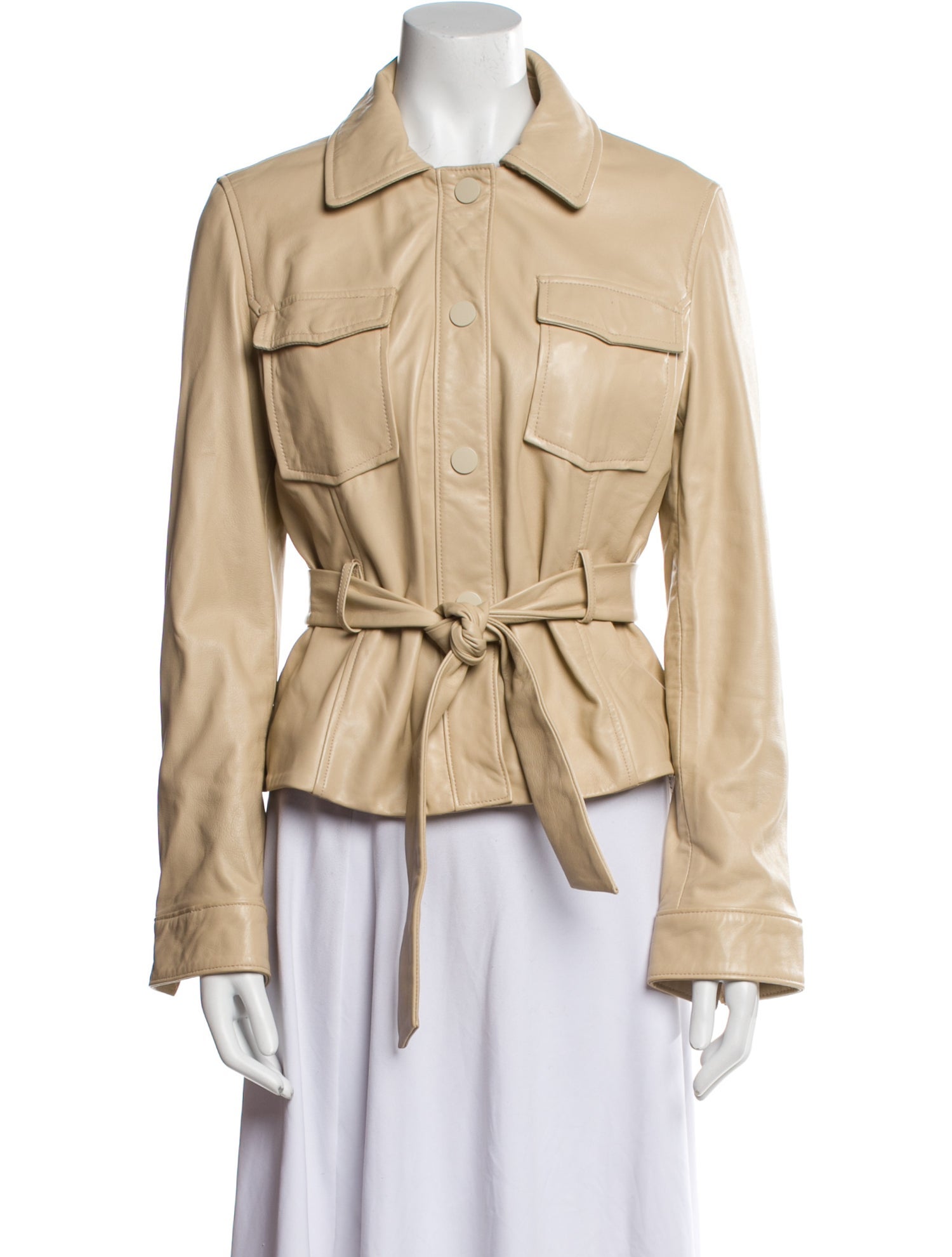 Lamarque Leather Utility Jacket