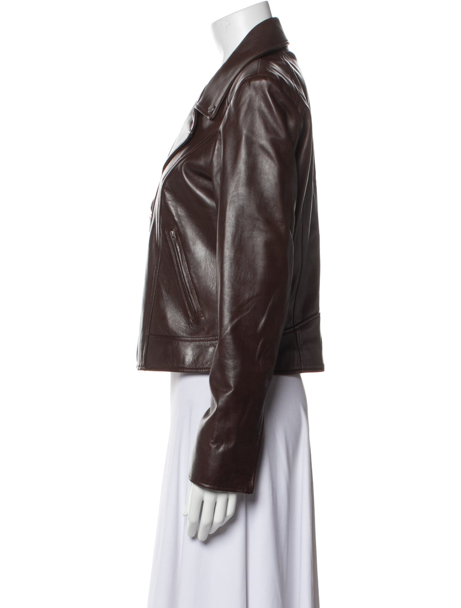 Lamarque Lamb Leather Biker Jacket