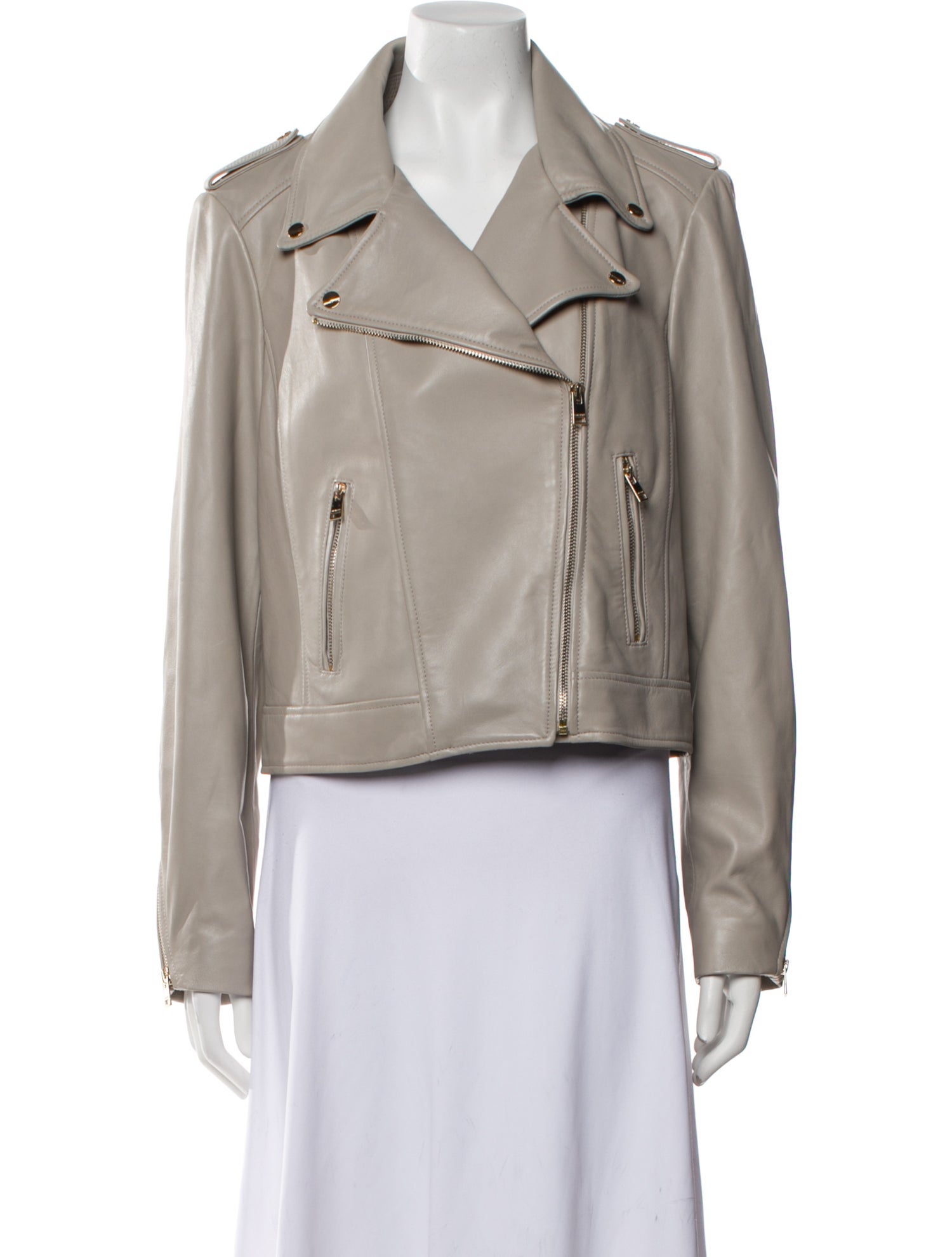 Lamarque Lamb Leather Biker Jacket