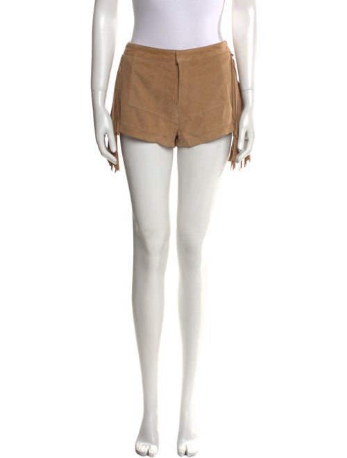 Lamarque Leather Mini Shorts