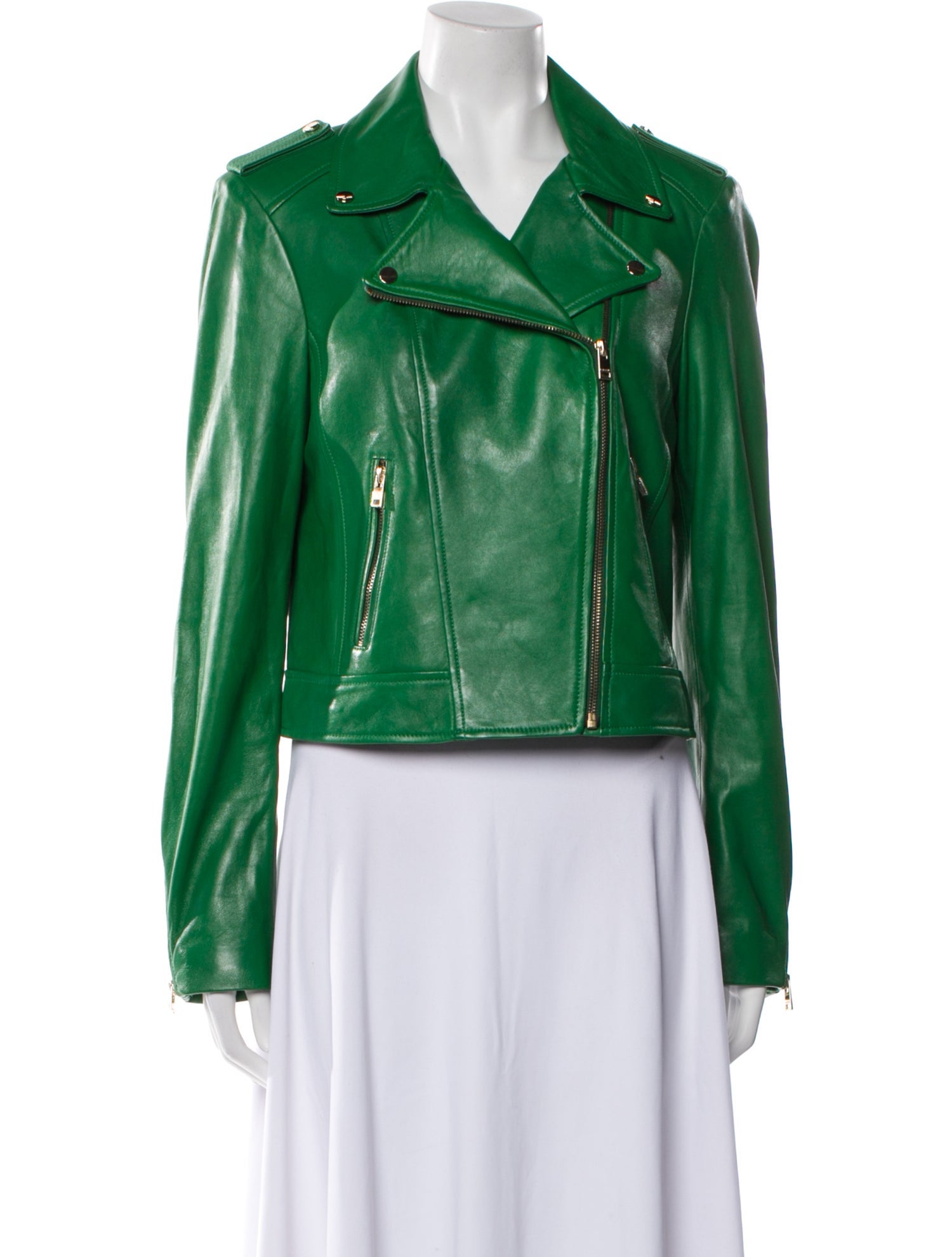 Lamarque Lamb Leather Biker Jacket