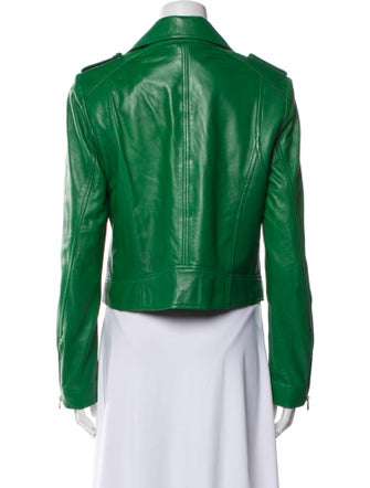 Lamarque Lamb Leather Biker Jacket