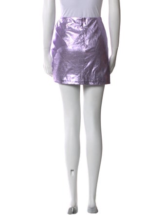 Lamarque Leather Mini Skirt