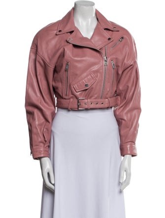 Lamarque Lamb Leather Biker Jacket