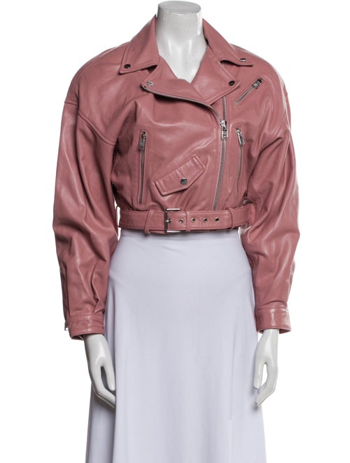 Lamarque Lamb Leather Biker Jacket
