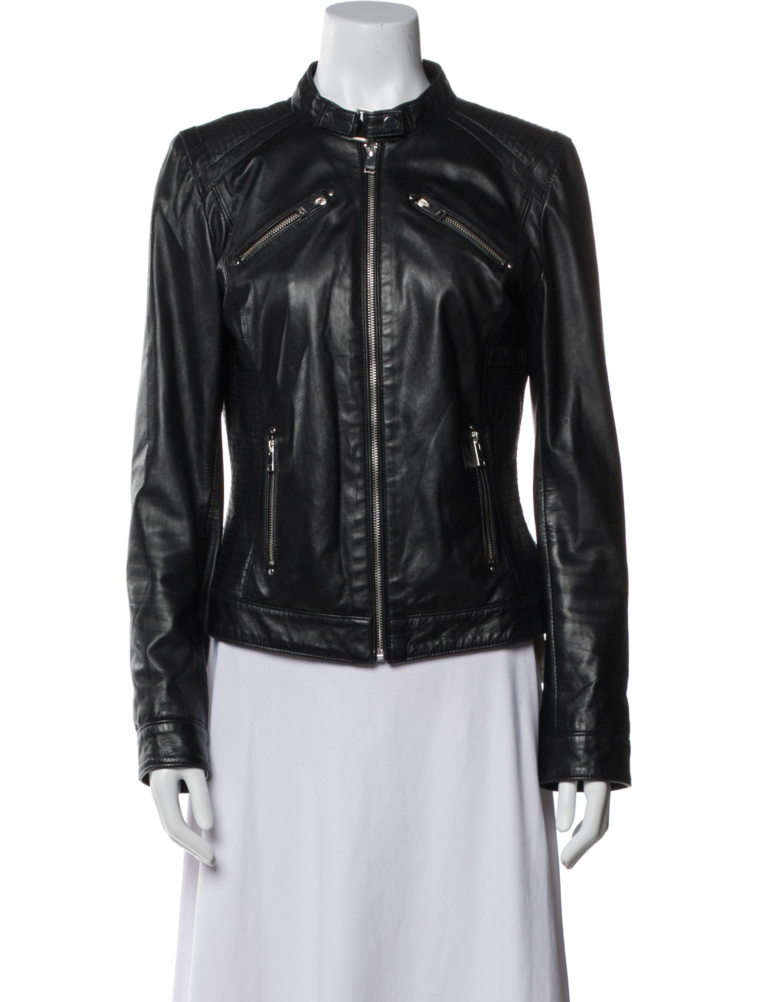 Lamarque Leather Biker Jacket