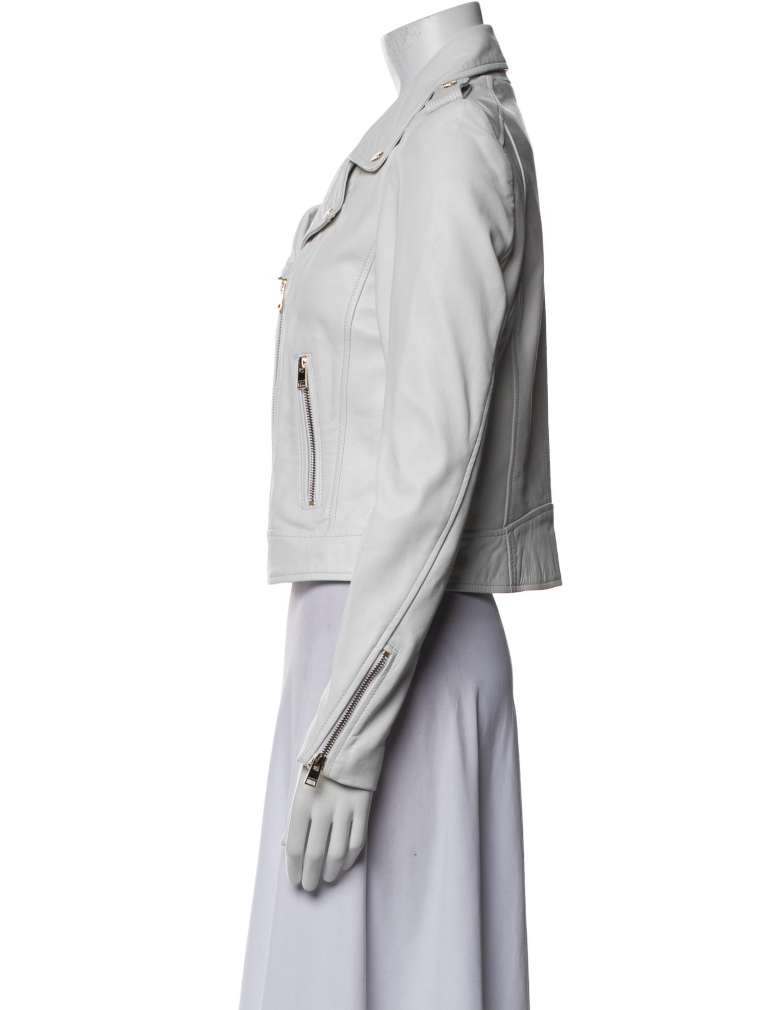 Lamarque Lamb Leather Biker Jacket