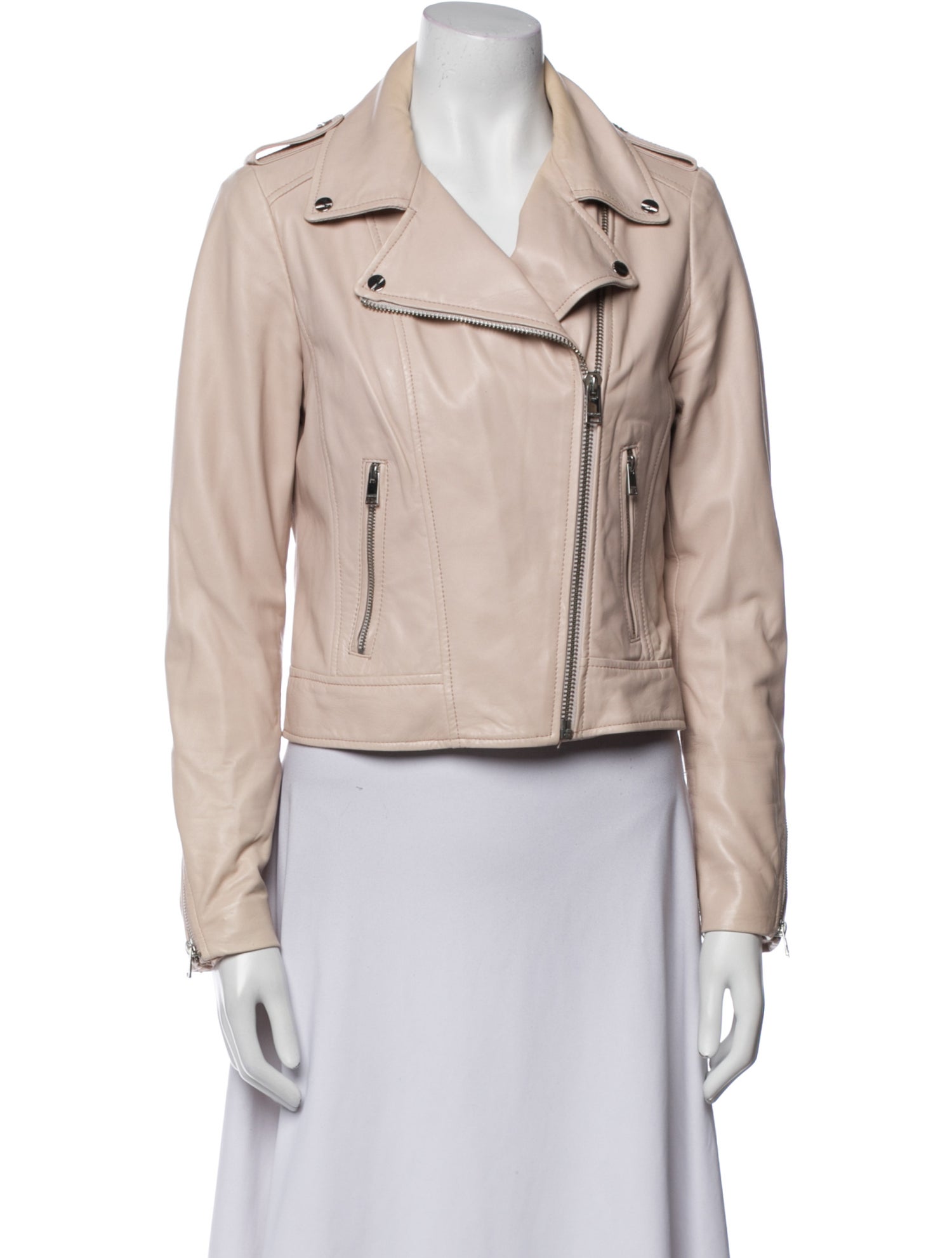 Lamarque Lamb Leather Biker Jacket