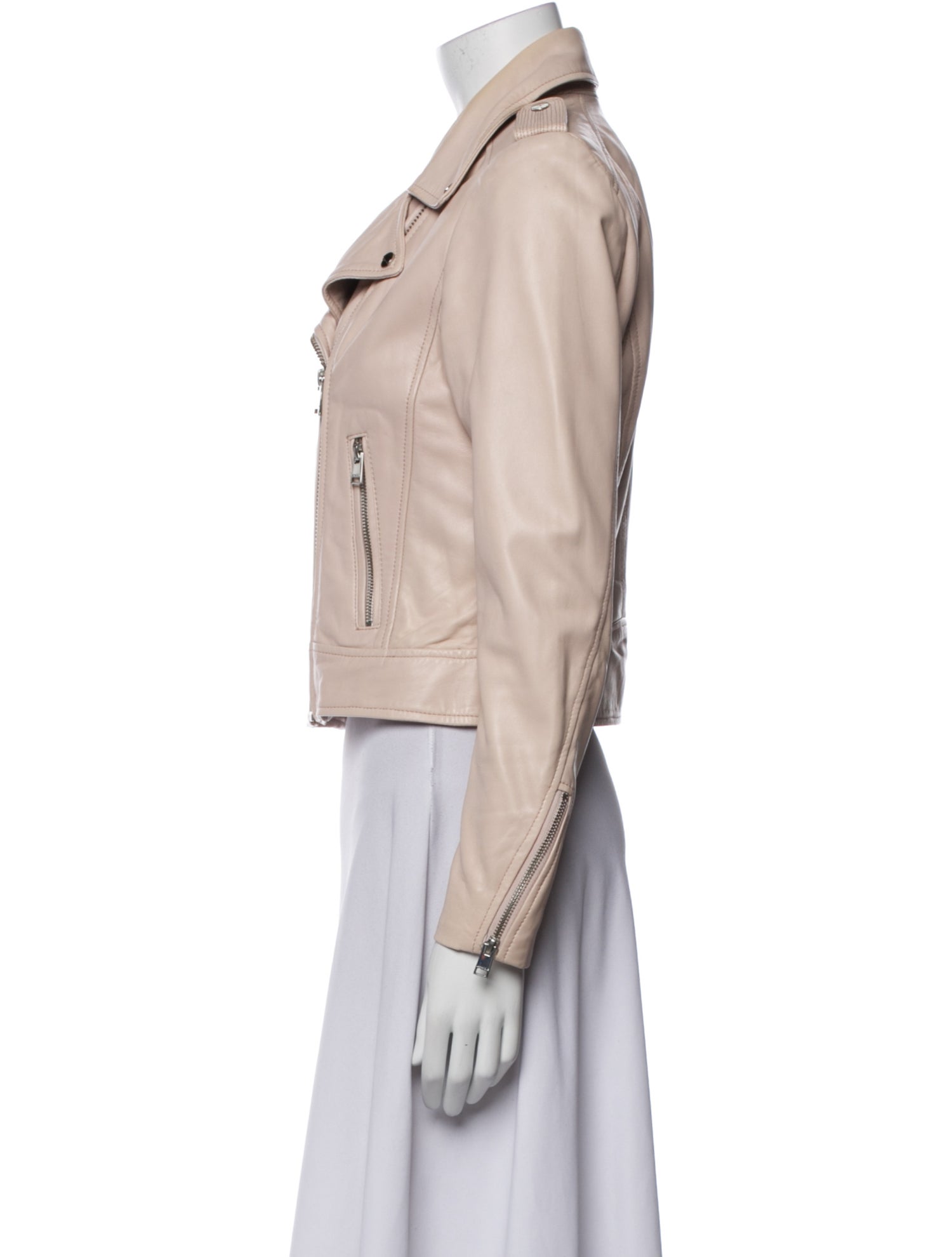 Lamarque Lamb Leather Biker Jacket