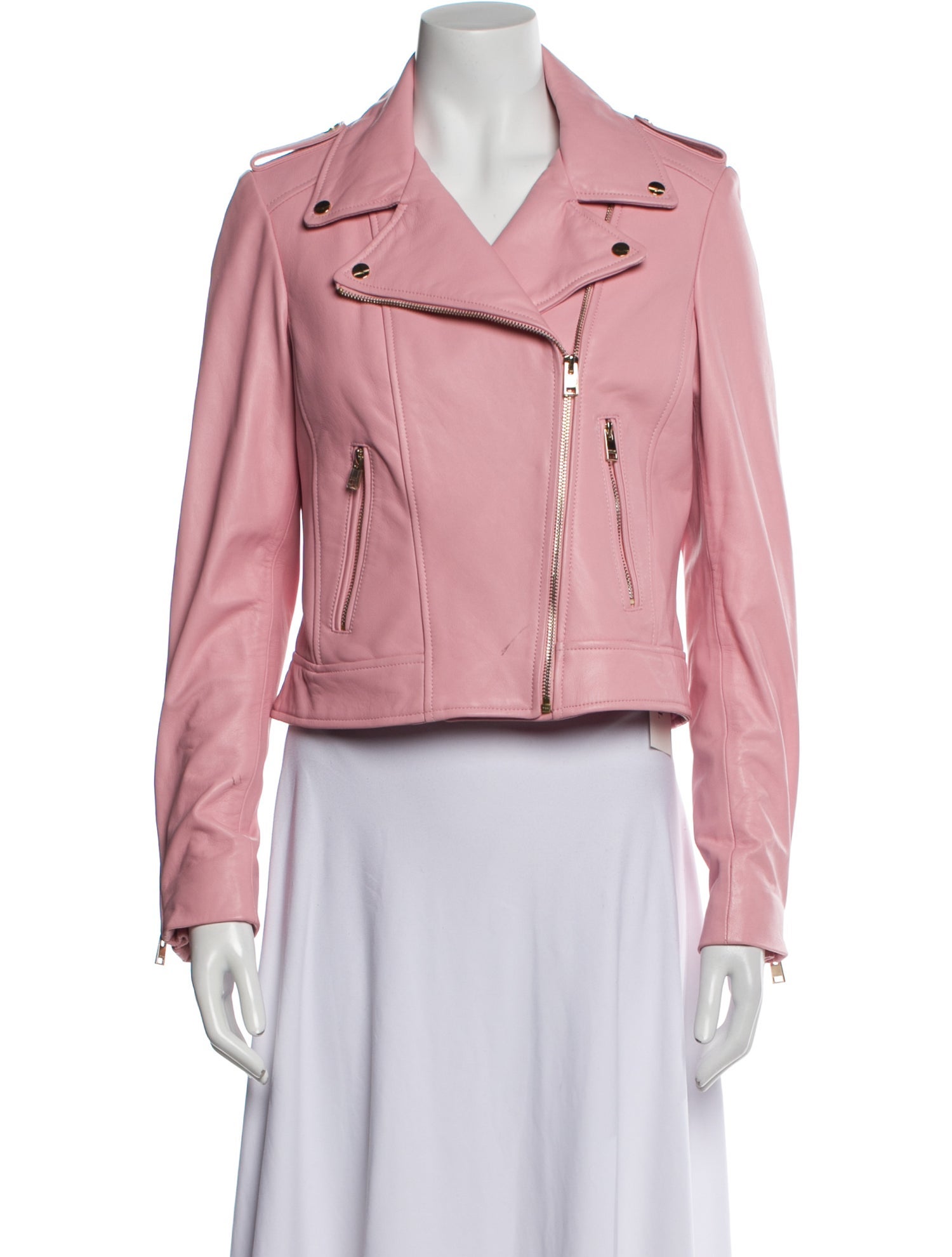 Lamarque Lamb Leather Biker Jacket