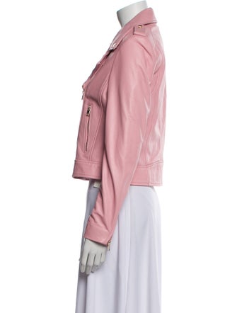 Lamarque Lamb Leather Biker Jacket