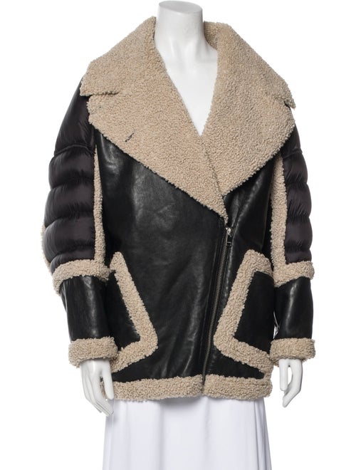 Lamarque Leather Faux Fur Jacket