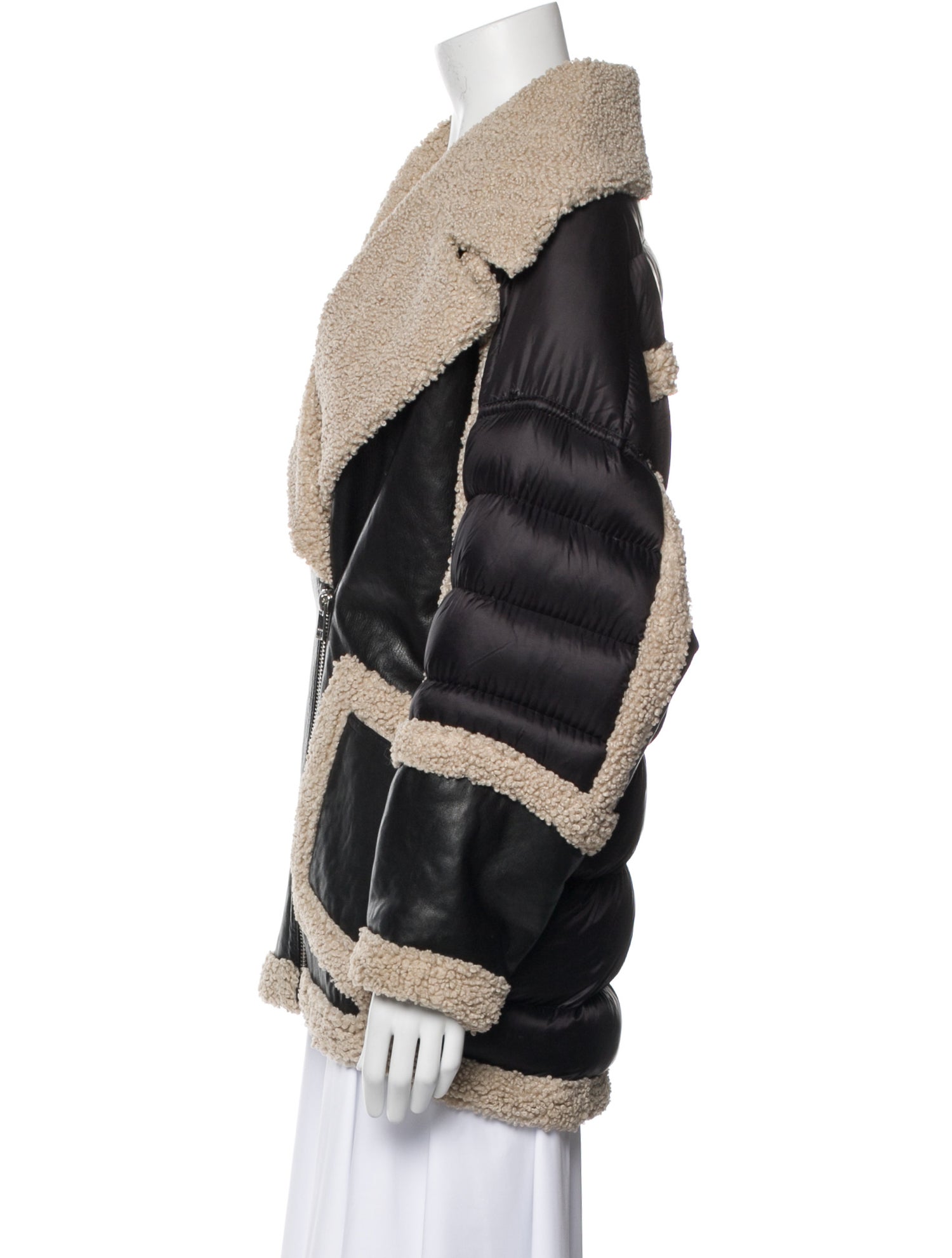 Lamarque Leather Faux Fur Jacket