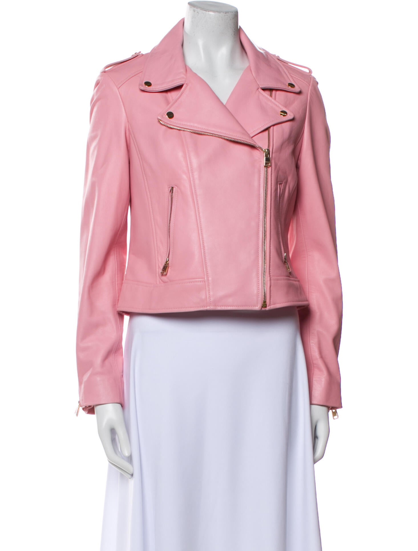 Lamarque Lamb Leather Biker Jacket