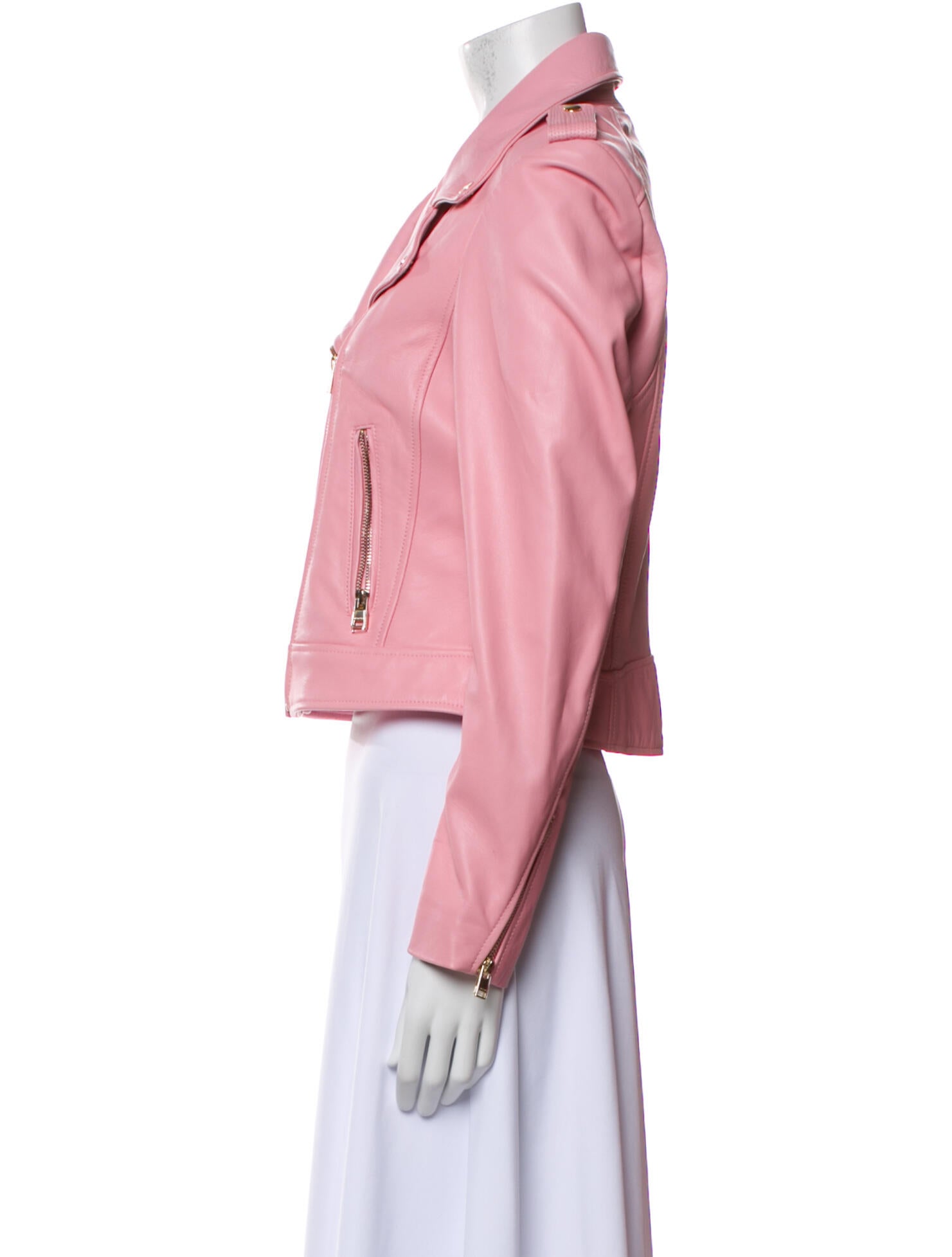 Lamarque Lamb Leather Biker Jacket