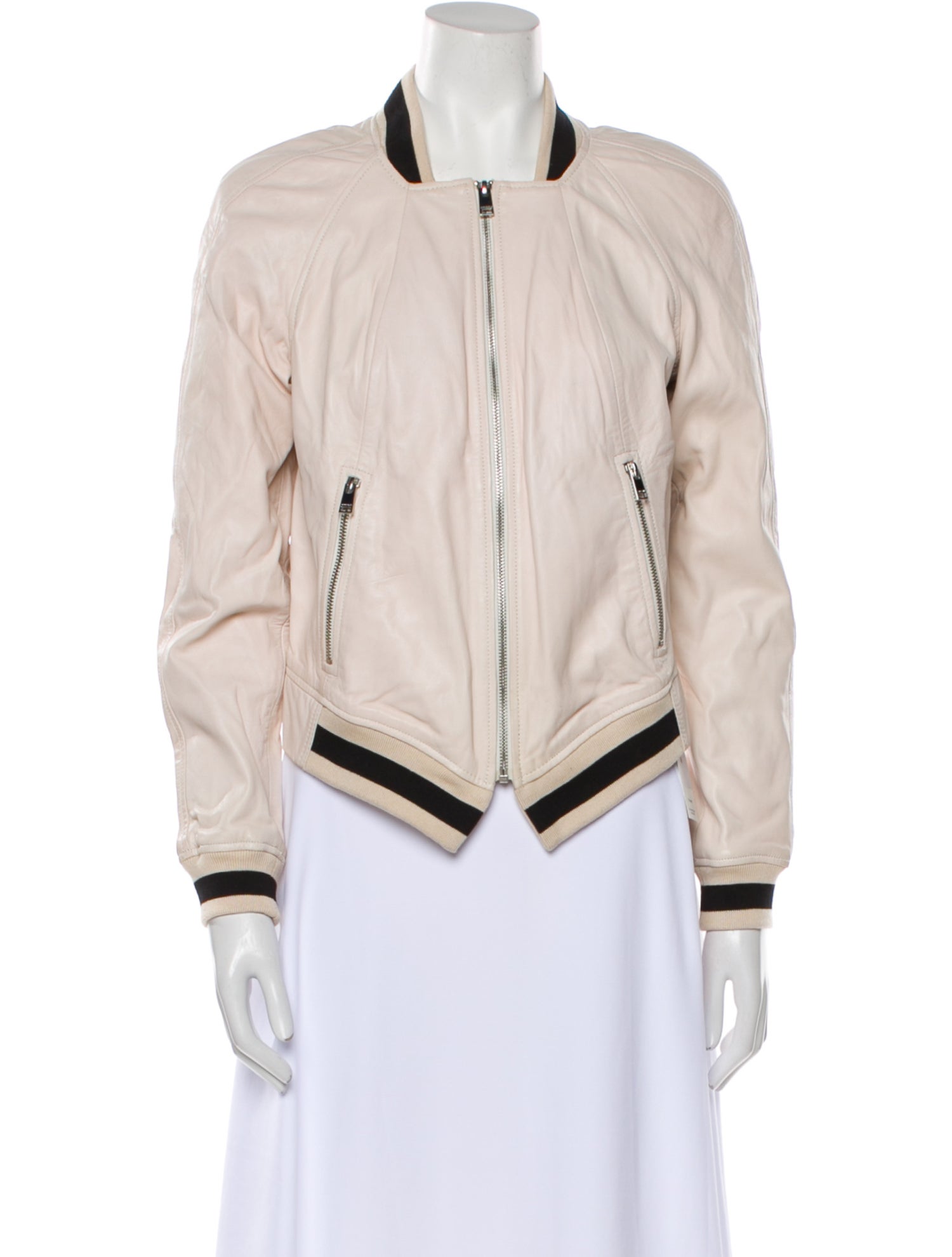 Lamarque Leather Bomber Jacket
