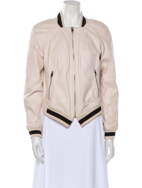 Lamarque Leather Bomber Jacket