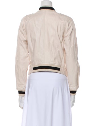 Lamarque Leather Bomber Jacket