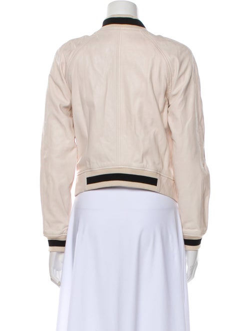 Lamarque Leather Bomber Jacket
