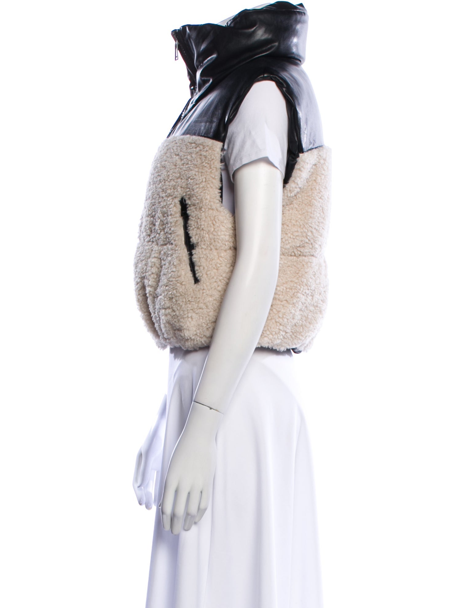 Lamarque Colorblock Pattern Vest