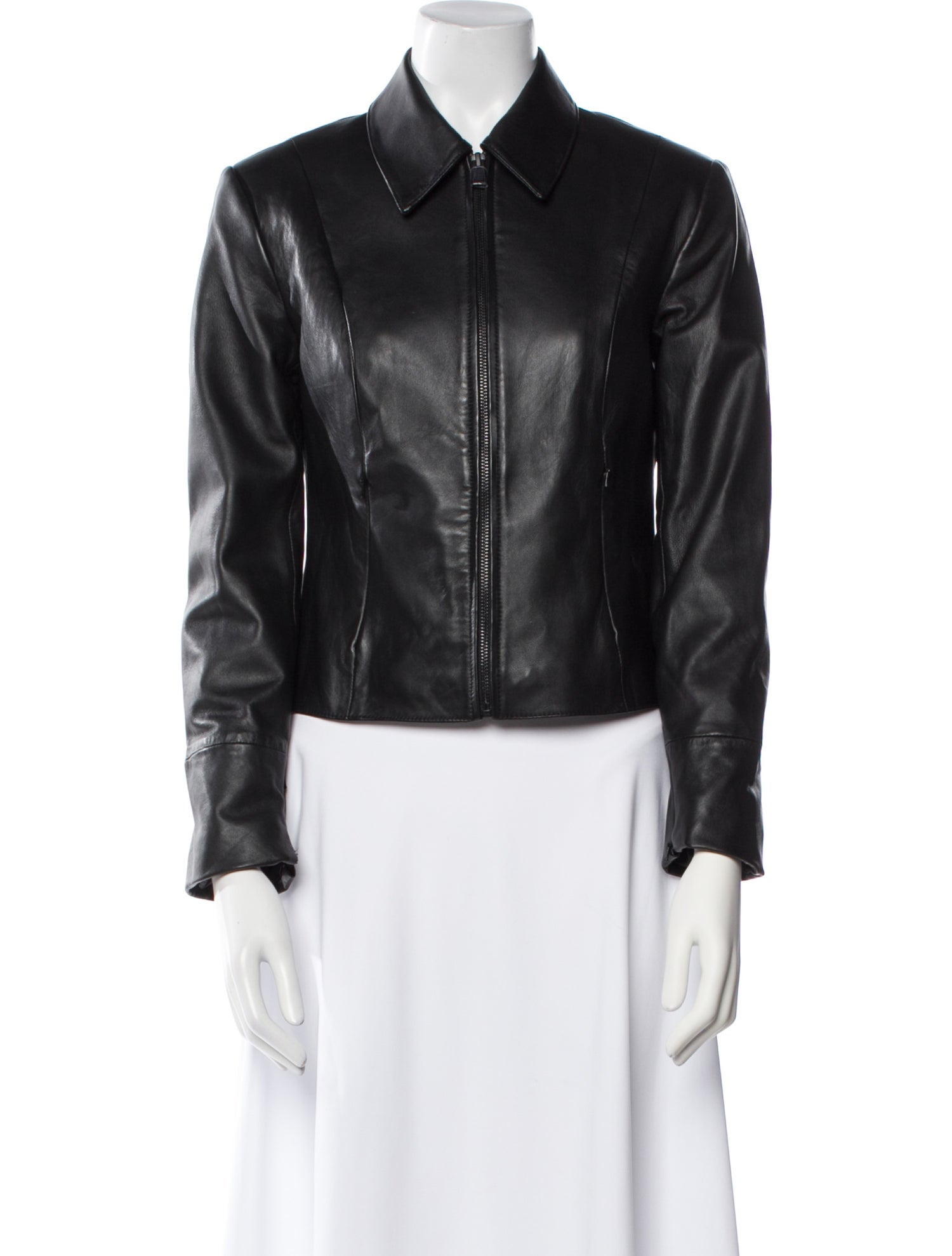 Lamarque Lamb Leather Biker Jacket
