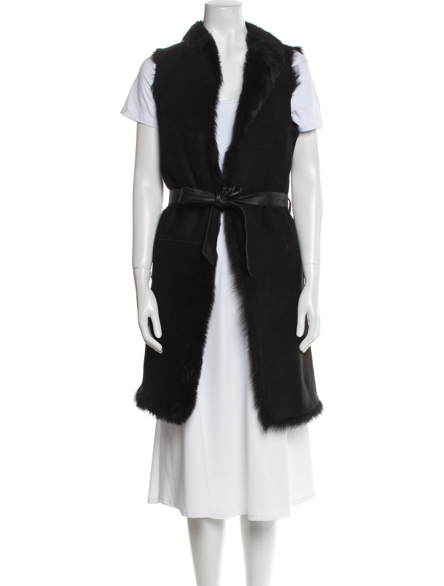 Lamarque Shearling Faux Fur Vest