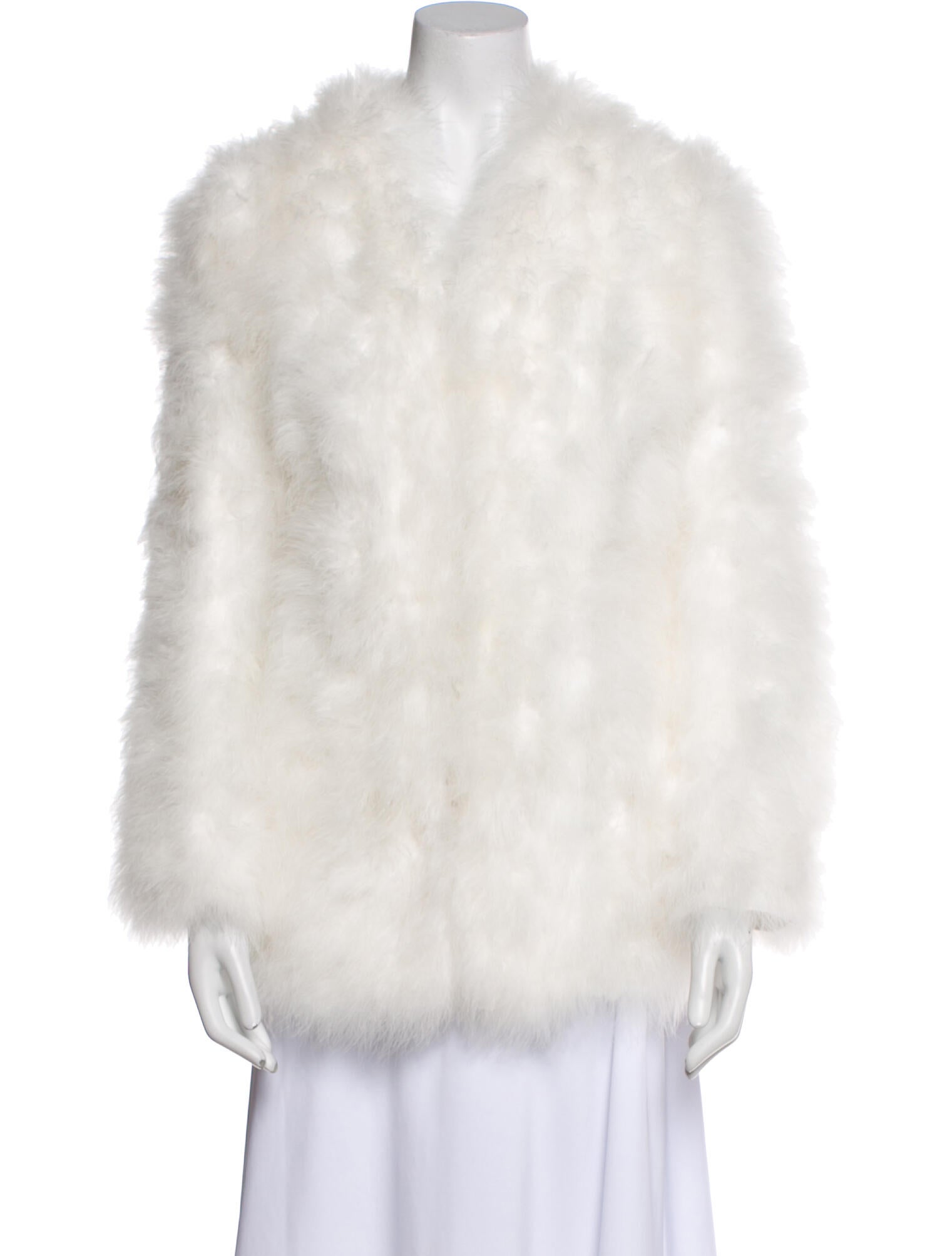 Lamarque Ostrich Feather Down Coat