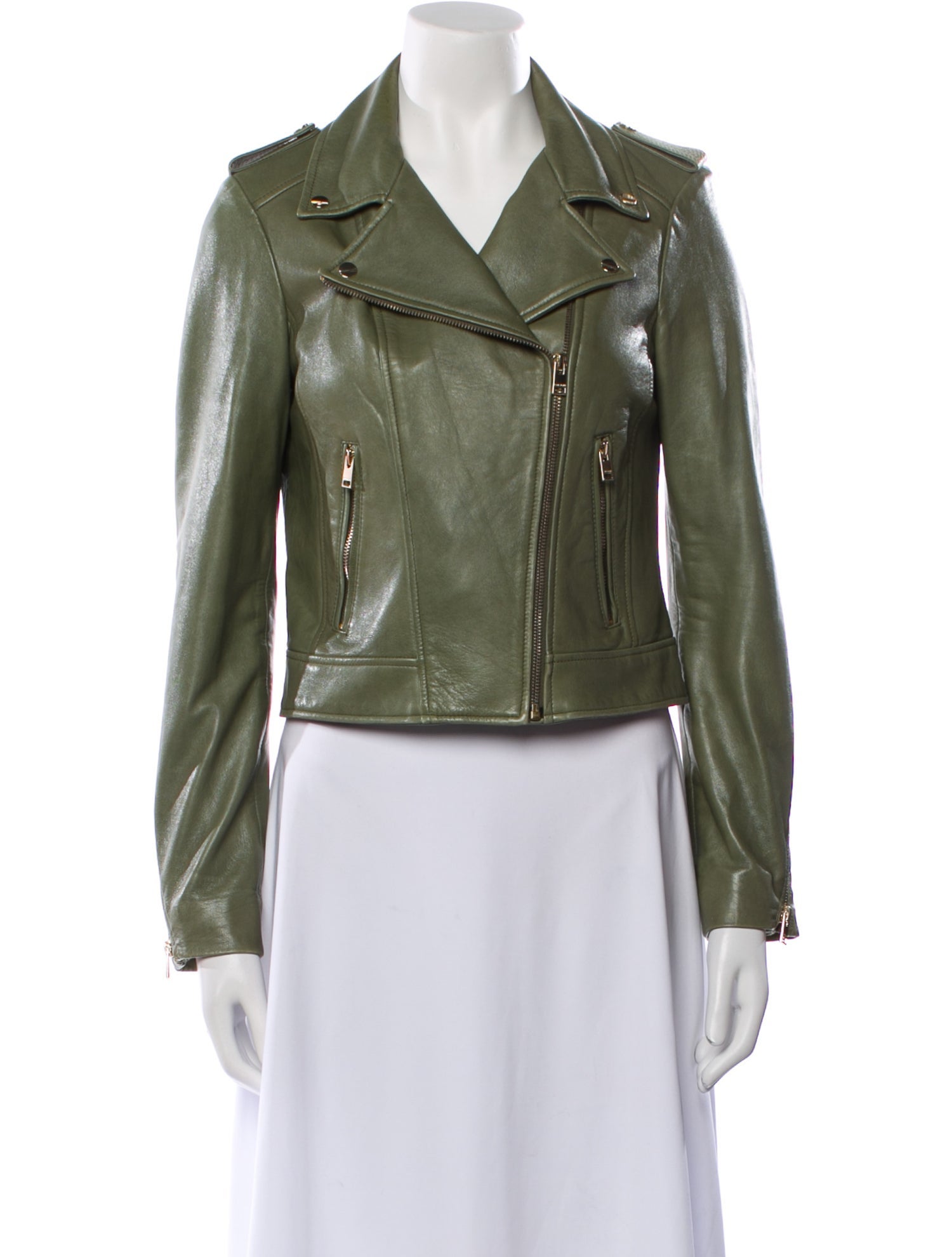 Lamarque Lamb Leather Biker Jacket