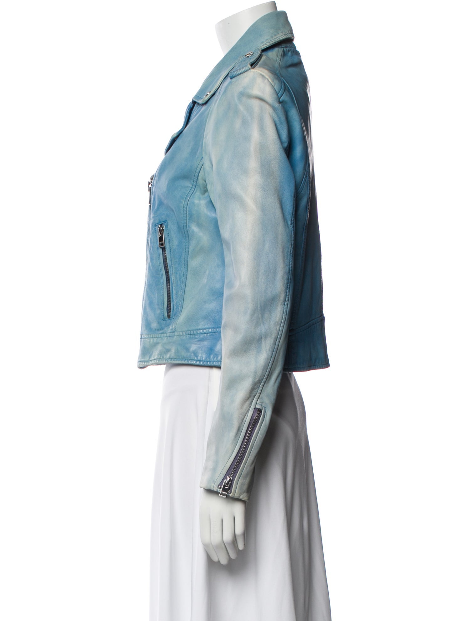 Lamarque Lamb Leather Biker Jacket