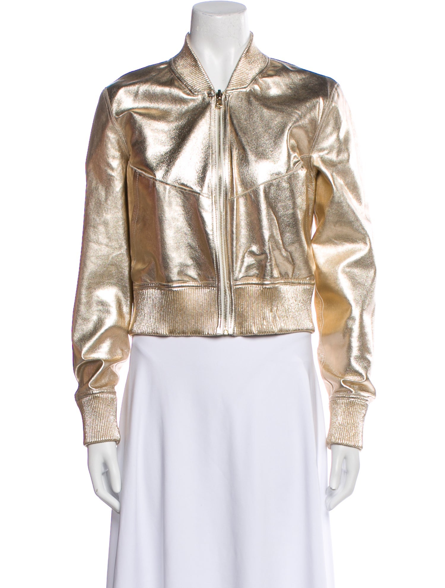 Lamarque Leather Bomber Jacket