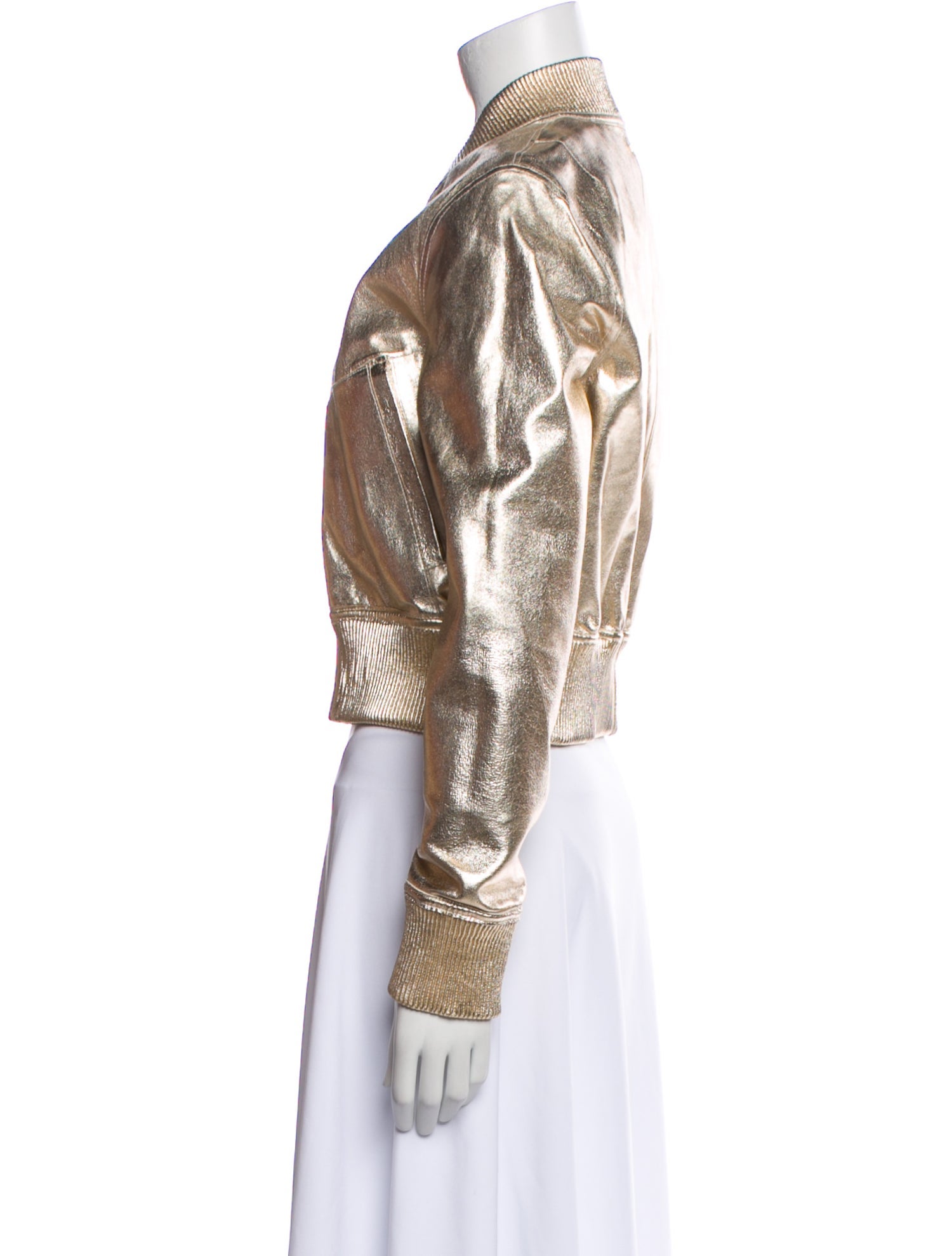 Lamarque Leather Bomber Jacket